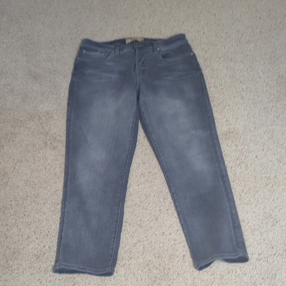 7 For All‎ Mankind Women's Straight-Leg Jeans in Faded Blue-Gray Luxe Vintage